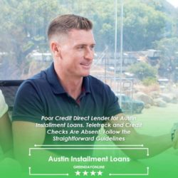 A man and woman shaking hands after obtaining an Austin installment loan