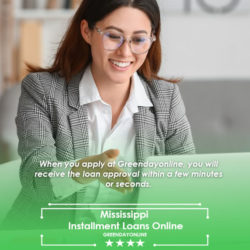 Lender accepts Mississippi Installment Loans Online