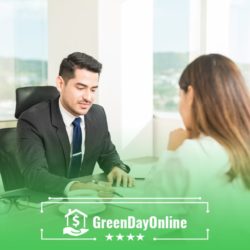 A group of people sitting around a table discussing payday loan terms